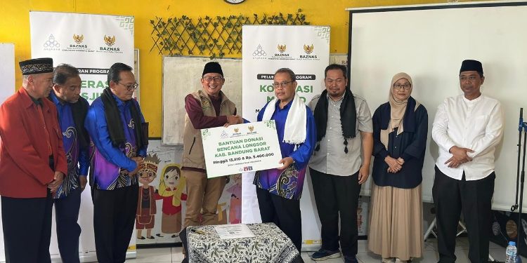 Kolaborasi Internasional, BAZNAS dan ANGKASA Salurkan Infaq dan Bantuan Bencana di KBB