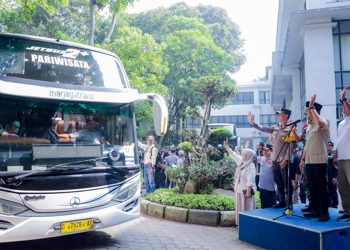 Mudik Gratis Cimahi 2026, 15 Bus Antar Ratusan Pemudik ke Dua Jalur