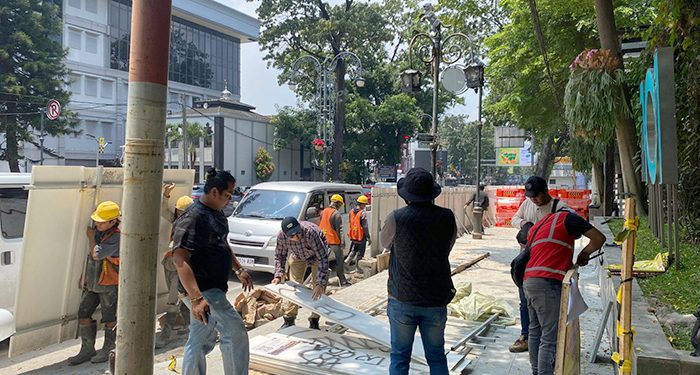 Jelang Lebaran, Proyek BRT Bandung Dikebut, Akses Pejalan Kaki Dipastikan Aman
