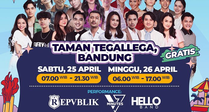 Karnaval SCTV 2026 Dibuka di Bandung, Konser Meriah dan Ragam Hiburan Gratis Dihadirkan