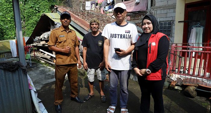 Nina Fitriana Tinjau Longsor di Cidadap, Tegaskan Prioritas Keselamatan Warga