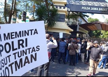 Puluhan Jurnalis Geruduk Polda Jabar, Desak Polisi Usut Dugaan Penghinaan Profesi Wartawan oleh Hotman Paris