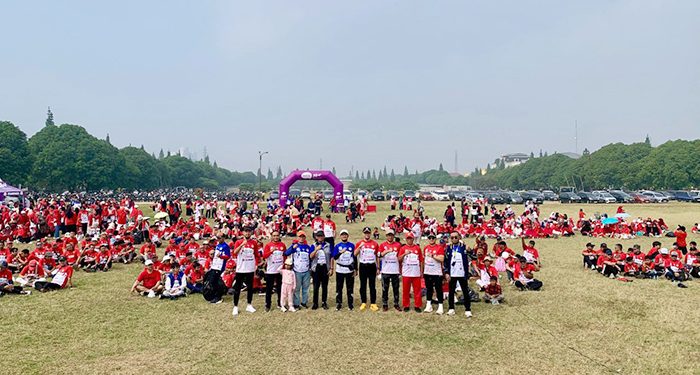 Fun Walk LDII Kota Bandung Semarakkan HUT ke-81 RI, Edwin Senjaya Ajak Warga Hidup Sehat