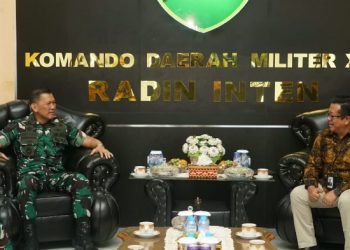 Perkuat Sinergi dan Koordinasi, Pangdam XXI/RI Terima Audiensi GM PLN UID Lampung