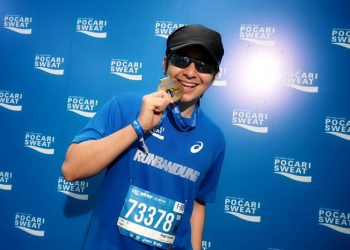Angga Yunanda dan Jerome Polin Debut Lari 10K di Bandung, Terpukau Suasana Pocari Sweat Run 2026