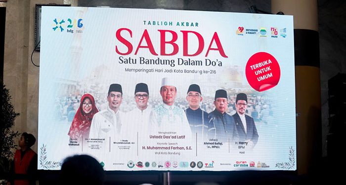 HJKB ke 216, Farhan Ajak Warga Jadikan Satu Bandung Berdoa Sebagai Gerakan Bersama