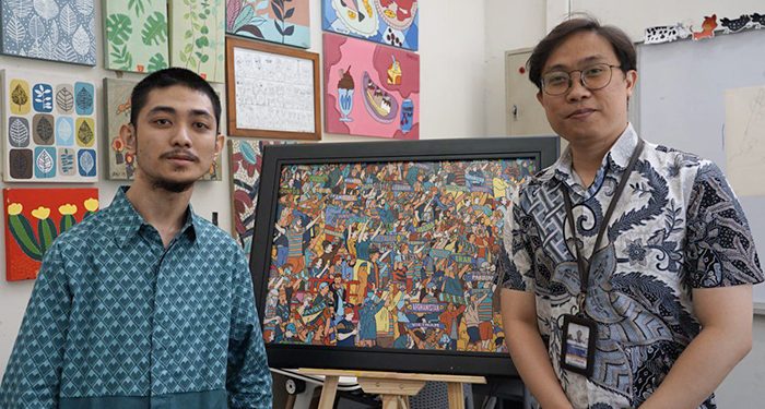 Tak Terhalang Keterbatasan, Karya Uqi Dipamerkan di Bandara Husein Sastranegara