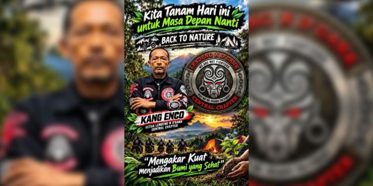 Kang Enco dan Lendeng N D’Gank Mengakar di Kamojang, 250 Pohon Ditanam