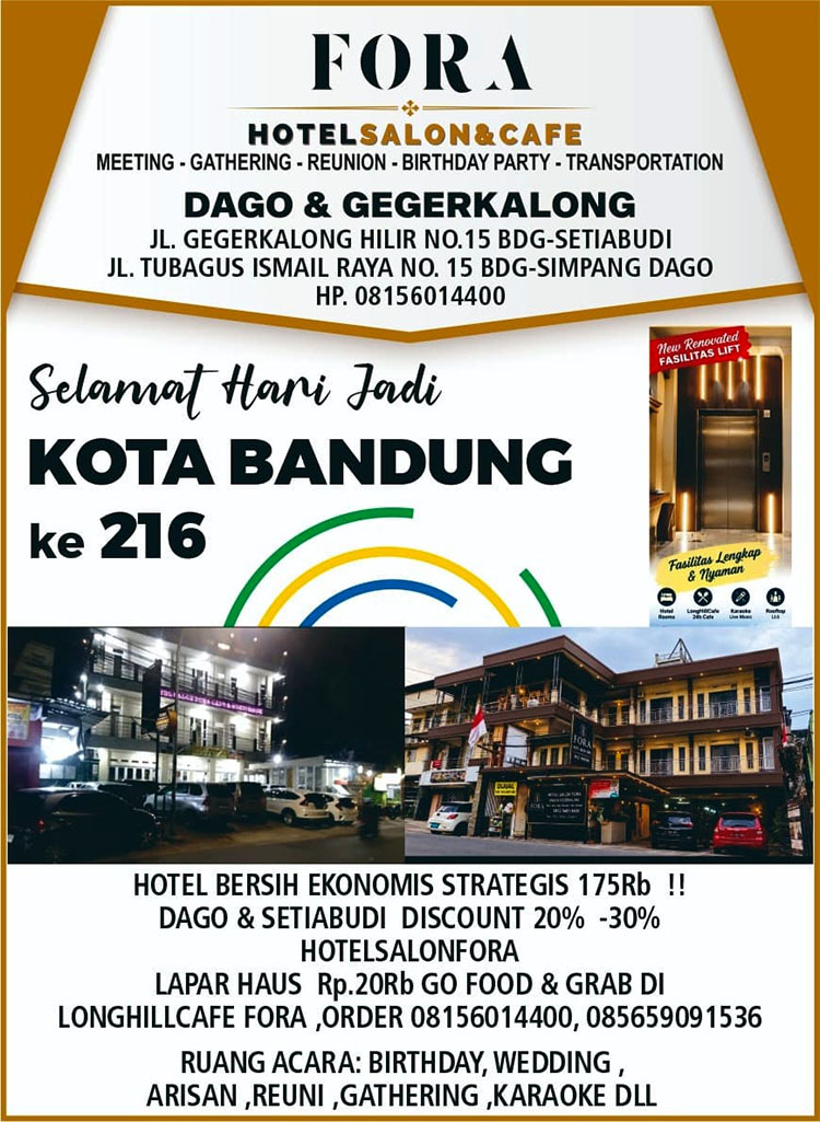 Ada Baso Munjul di sebelah HotelsalonFORA & KARAOKE  Jalan Tubagus Ismail Raya No.15 Bandung ada Bakso yang nikmat  saat menginap karaokean dan rapat reuni ulang tahun atau pesta ulang tahun hingga 125 orang dan pesta acara lainnya dengan biaya hemat Rp.50.000 per orang Prasmanan lengkap Makan Minum nya, yang merupakan cabang HOTEL SALONFORA Gegerkalong Setiabudi saat menginap Di Kota Bandung